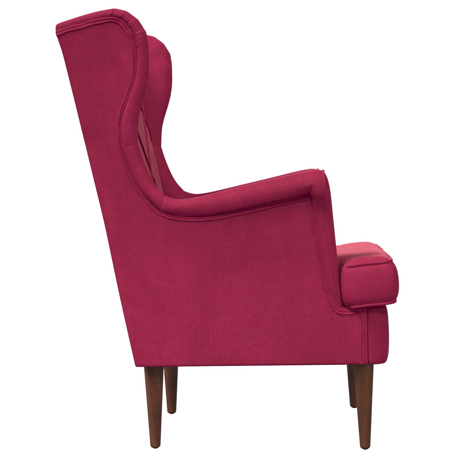 Poltrona Rosso Vino Velluto