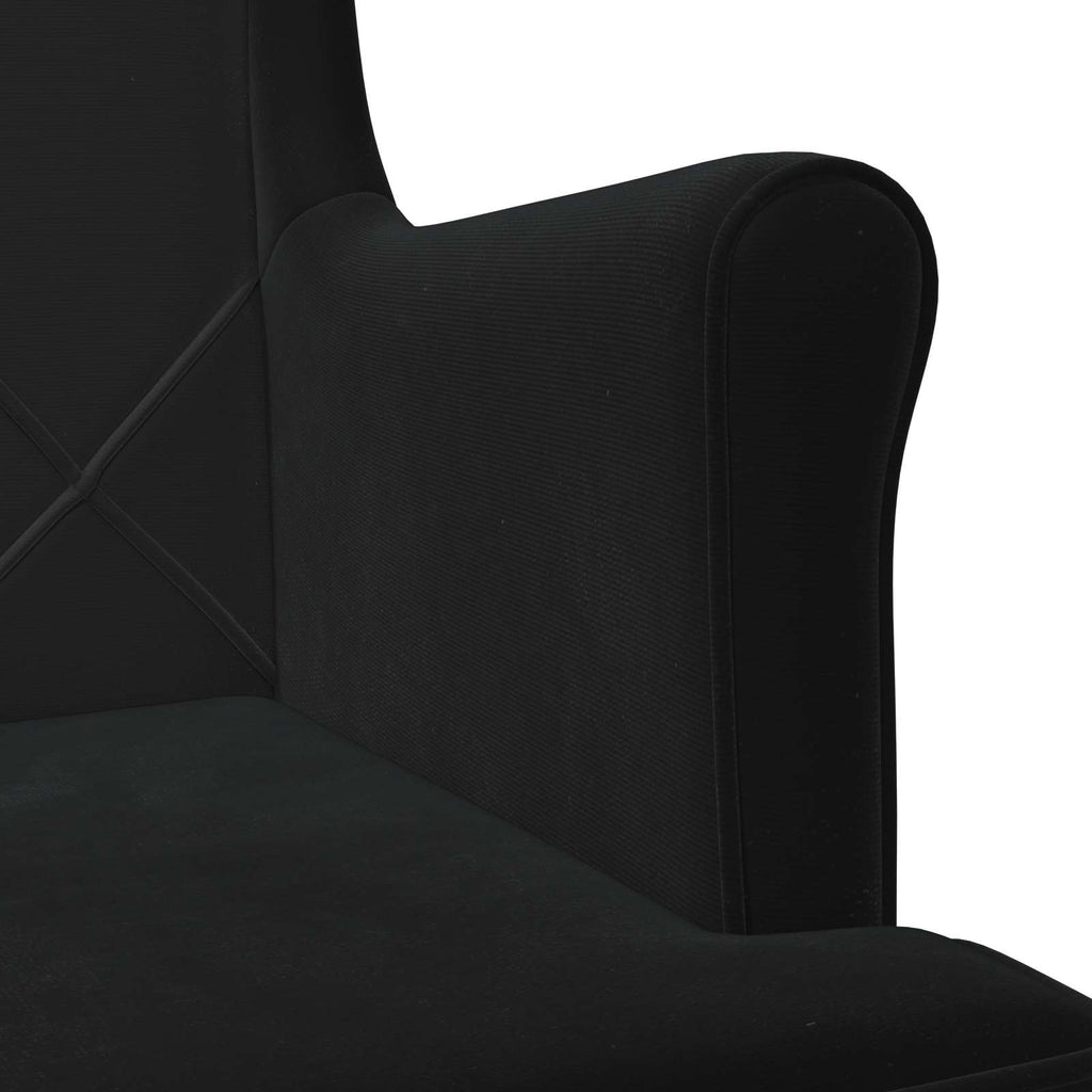Poltrona Nero Velluto