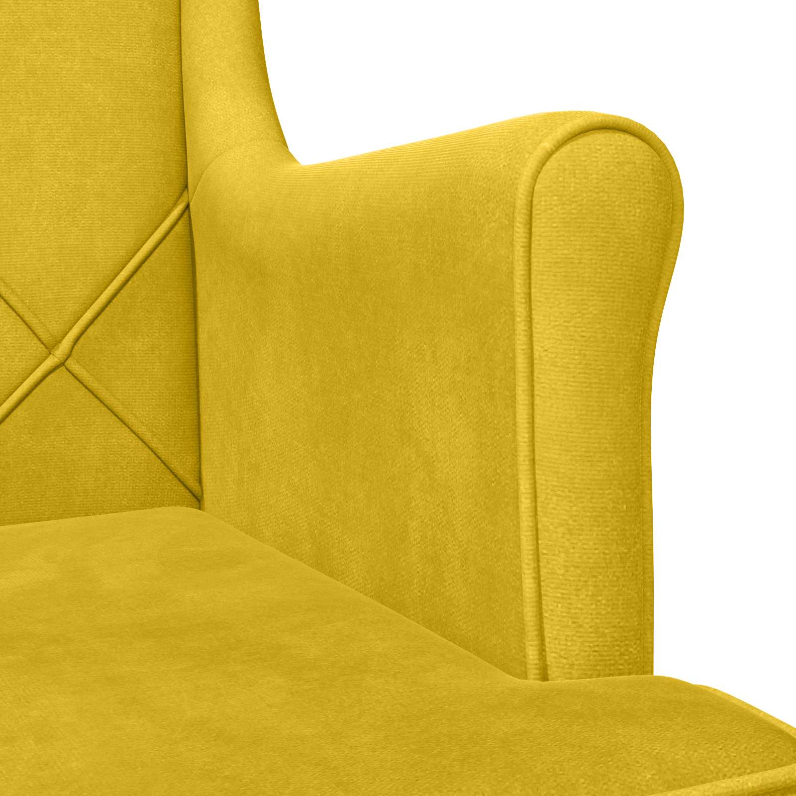 Poltrona Giallo Velluto