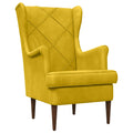 Poltrona Giallo Velluto