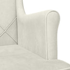 Poltrona Crema Velluto