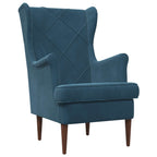 Poltrona Blu Velluto