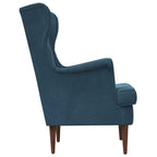 Poltrona Blu Velluto