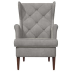 Poltrona Grigio Chiaro Velluto