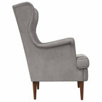 Poltrona Grigio Chiaro Velluto