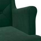 Poltrona Verde Scuro Velluto