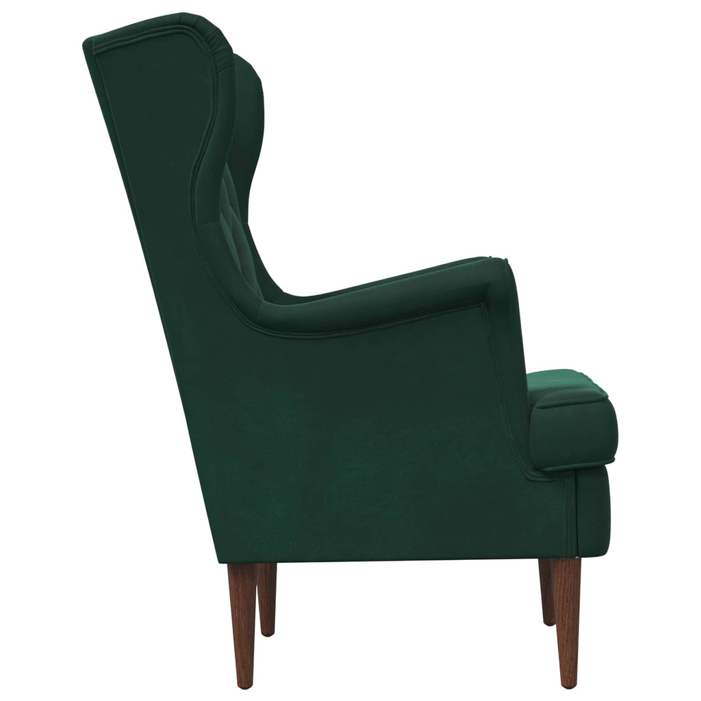 Poltrona Verde Scuro Velluto