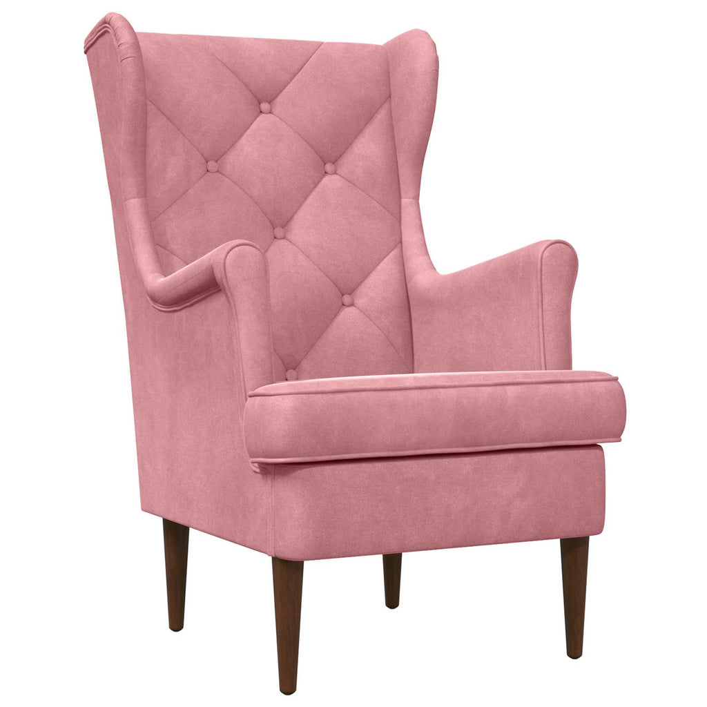 Poltrona Rosa Velluto
