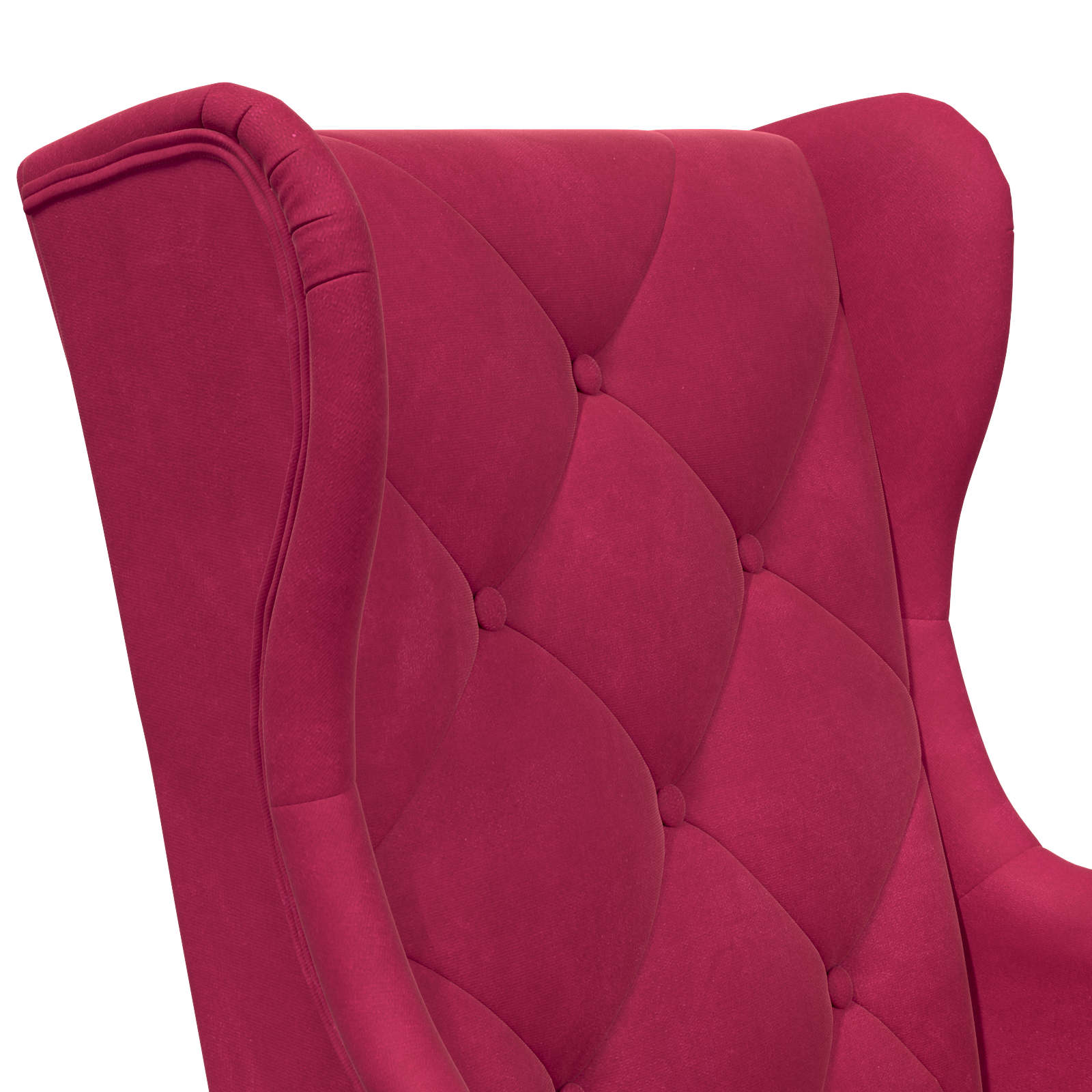 Poltrona Rosso Vino Velluto
