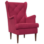 Poltrona Rosso Vino Velluto