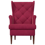 Poltrona Rosso Vino Velluto