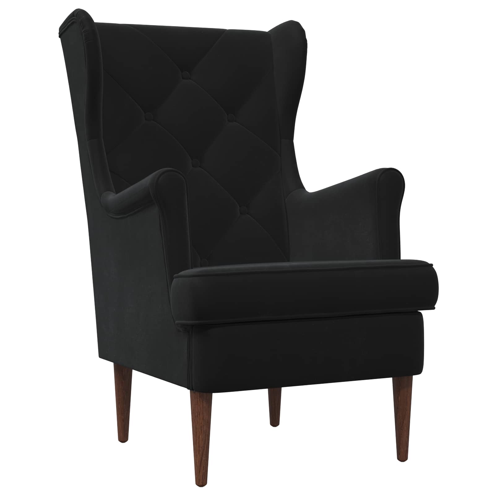 Poltrona Nero Velluto