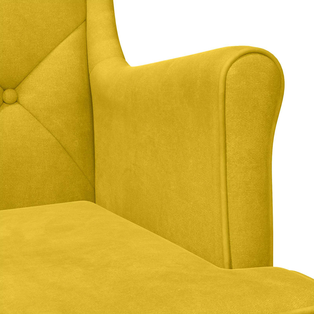 Poltrona Giallo Velluto