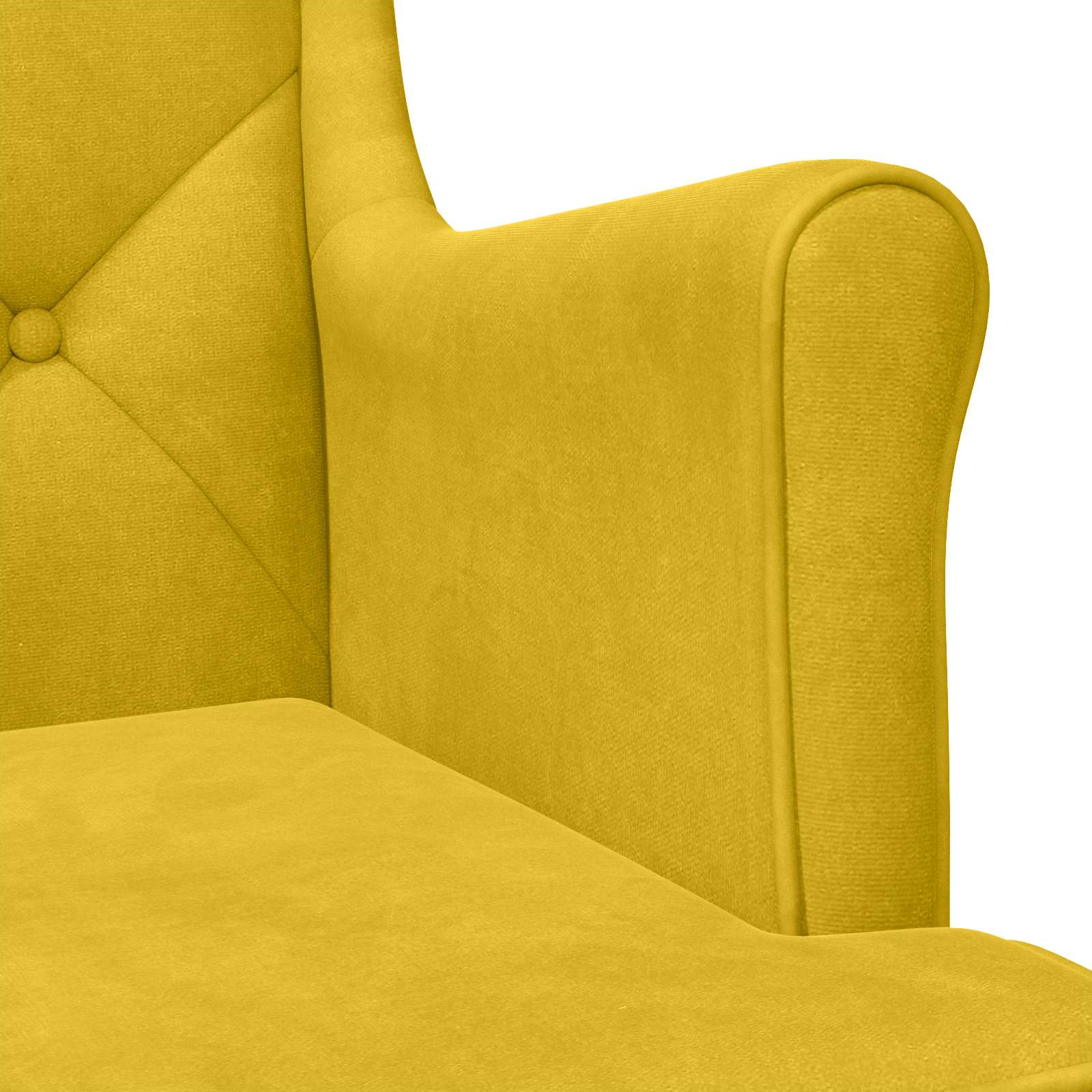 Poltrona Giallo Velluto