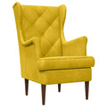 Poltrona Giallo Velluto