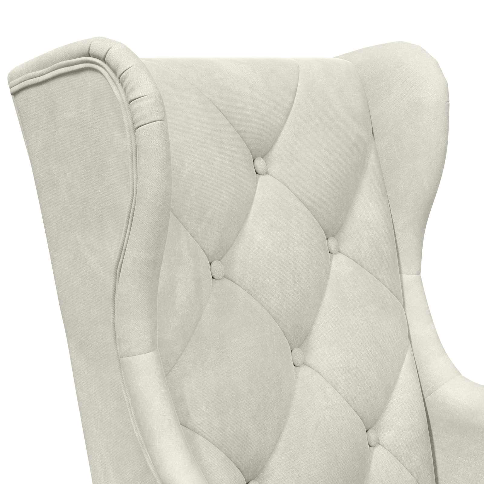 Poltrona Crema Velluto