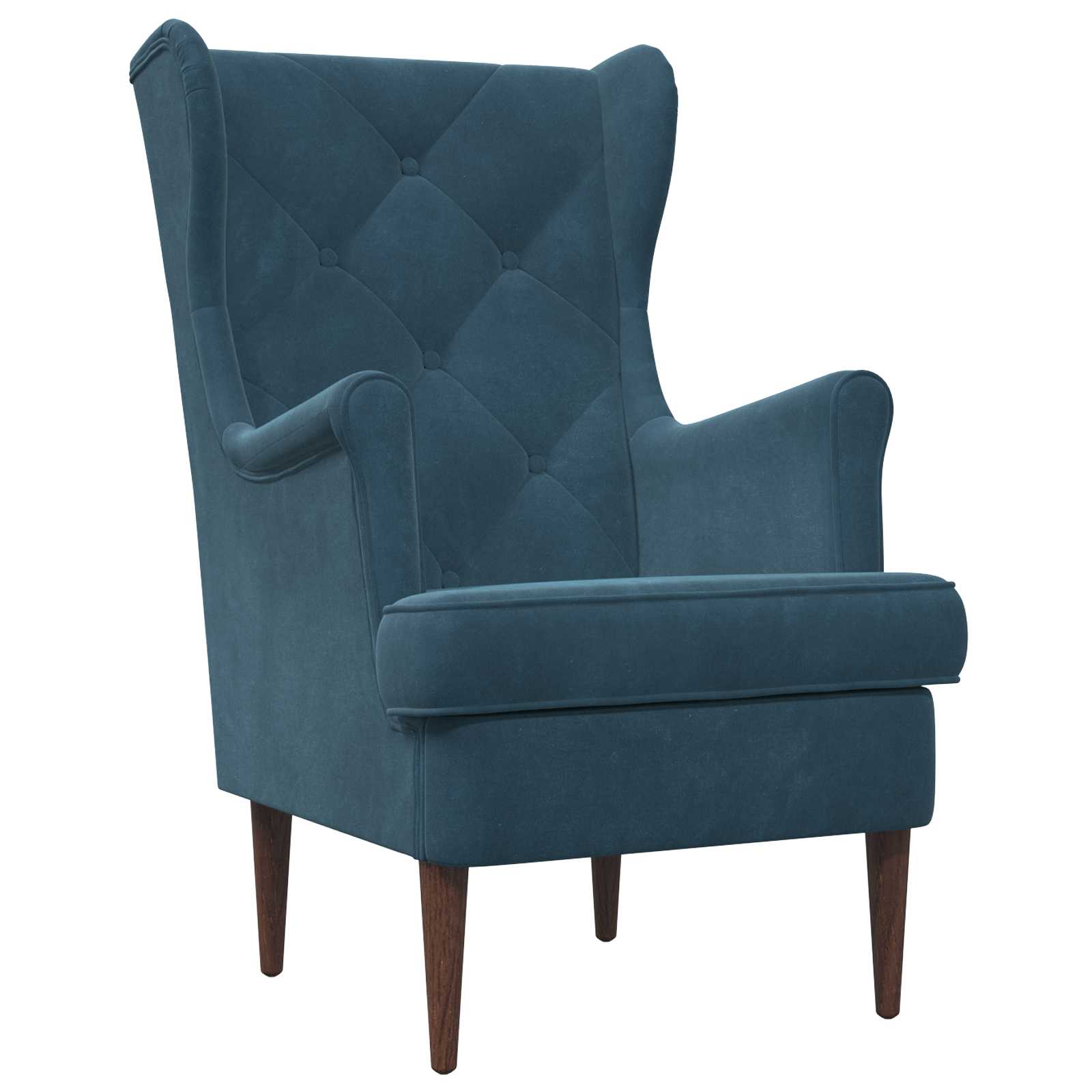 Poltrona Blu Velluto