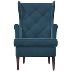 Poltrona Blu Velluto