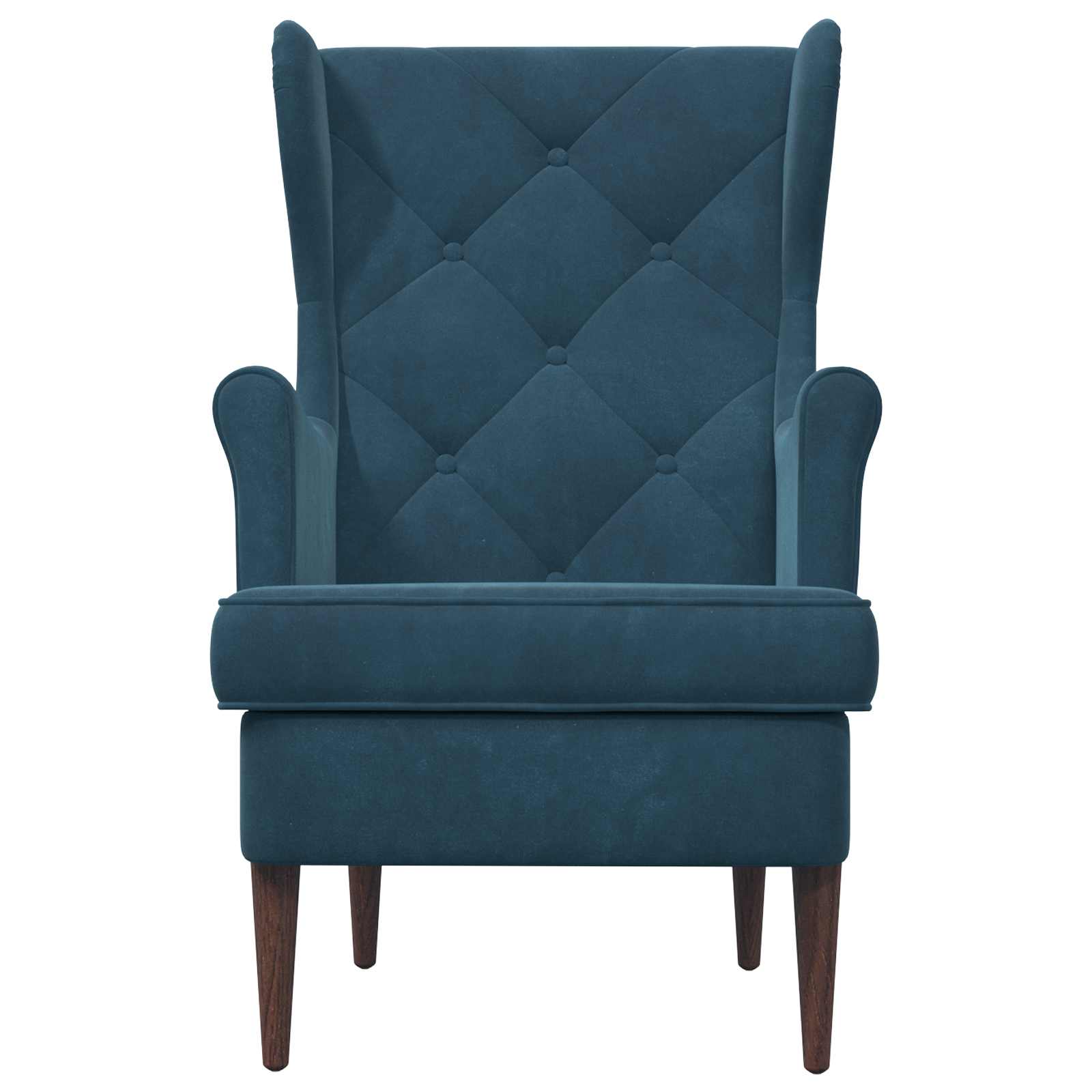 Poltrona Blu Velluto