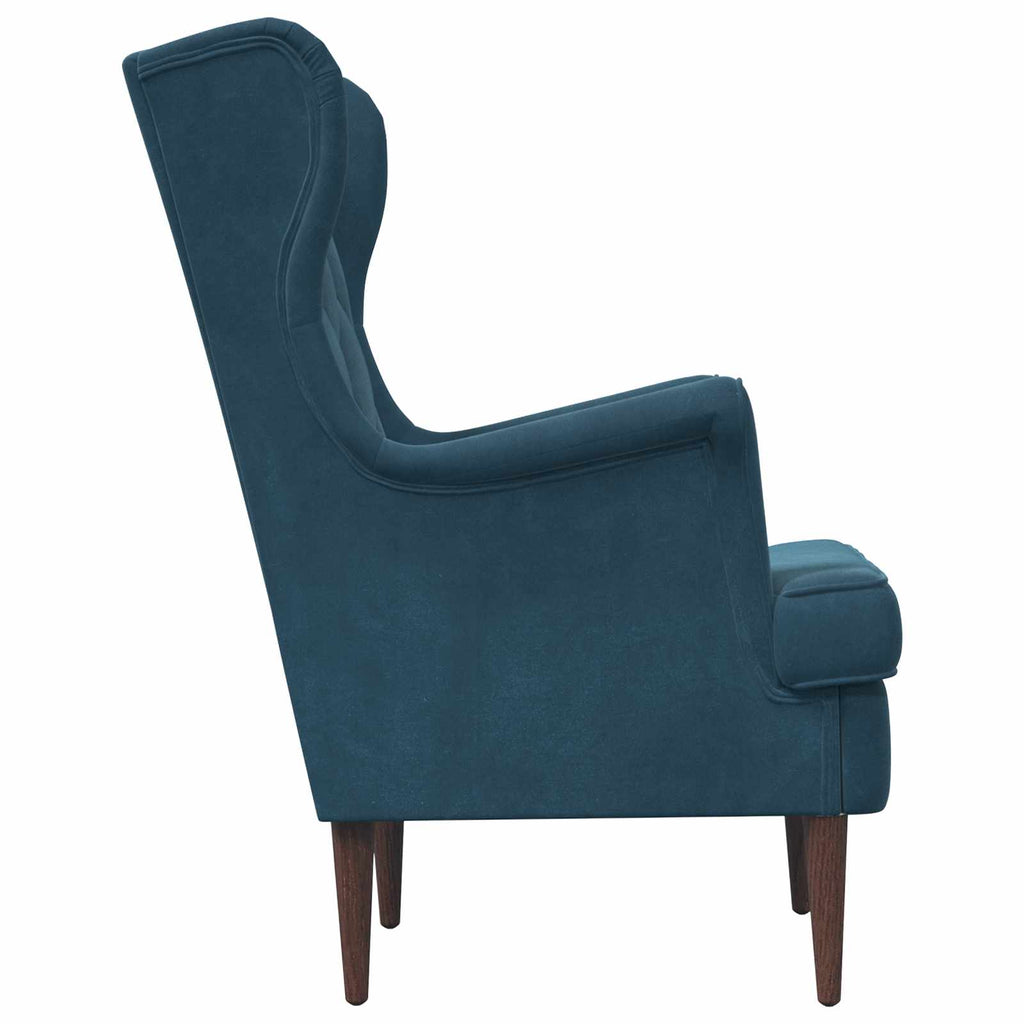 Poltrona Blu Velluto