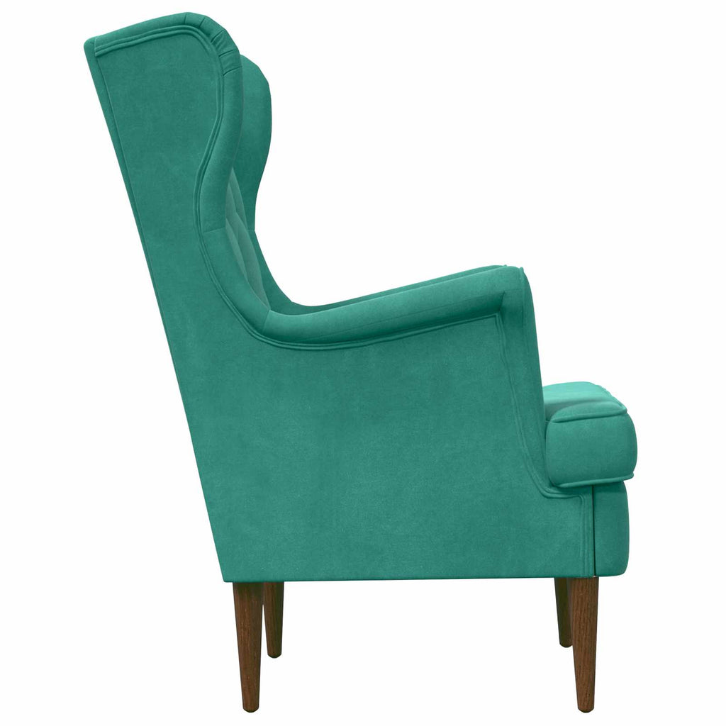 Poltrona Turchese Velluto