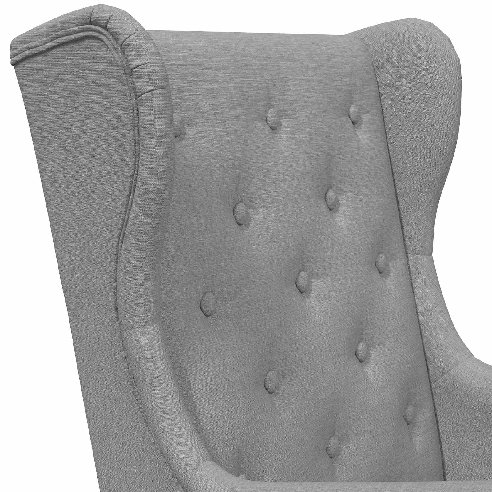 Poltrona Grigio Chiaro Tessuto