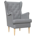 Poltrona Grigio Chiaro Tessuto