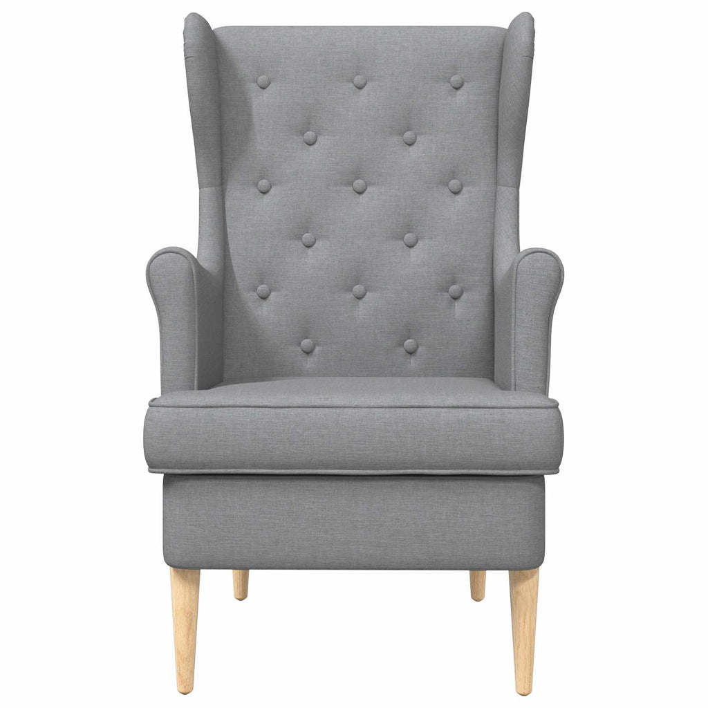 Poltrona Grigio Chiaro Tessuto