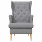 Poltrona Grigio Chiaro Tessuto