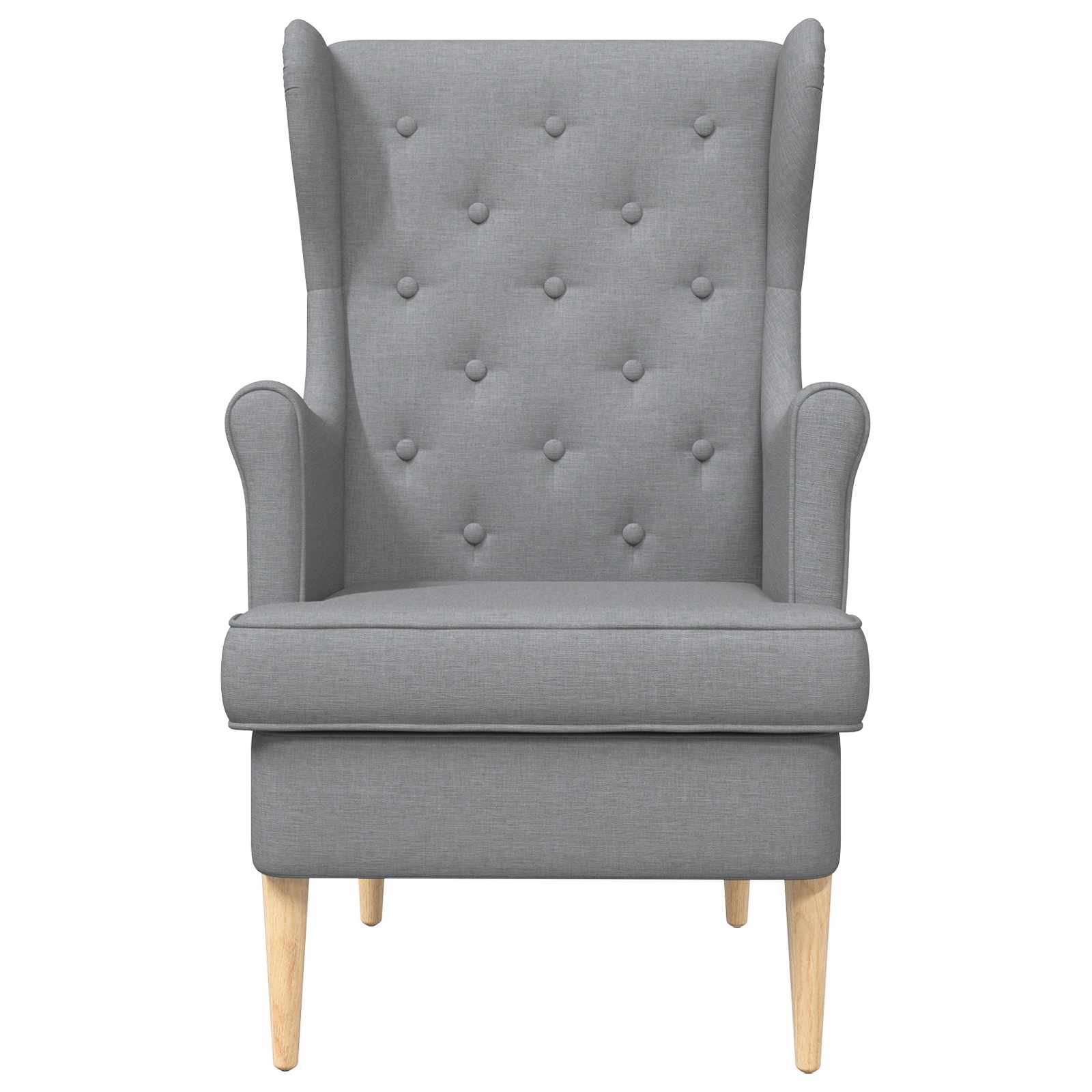 Poltrona Grigio Chiaro Tessuto