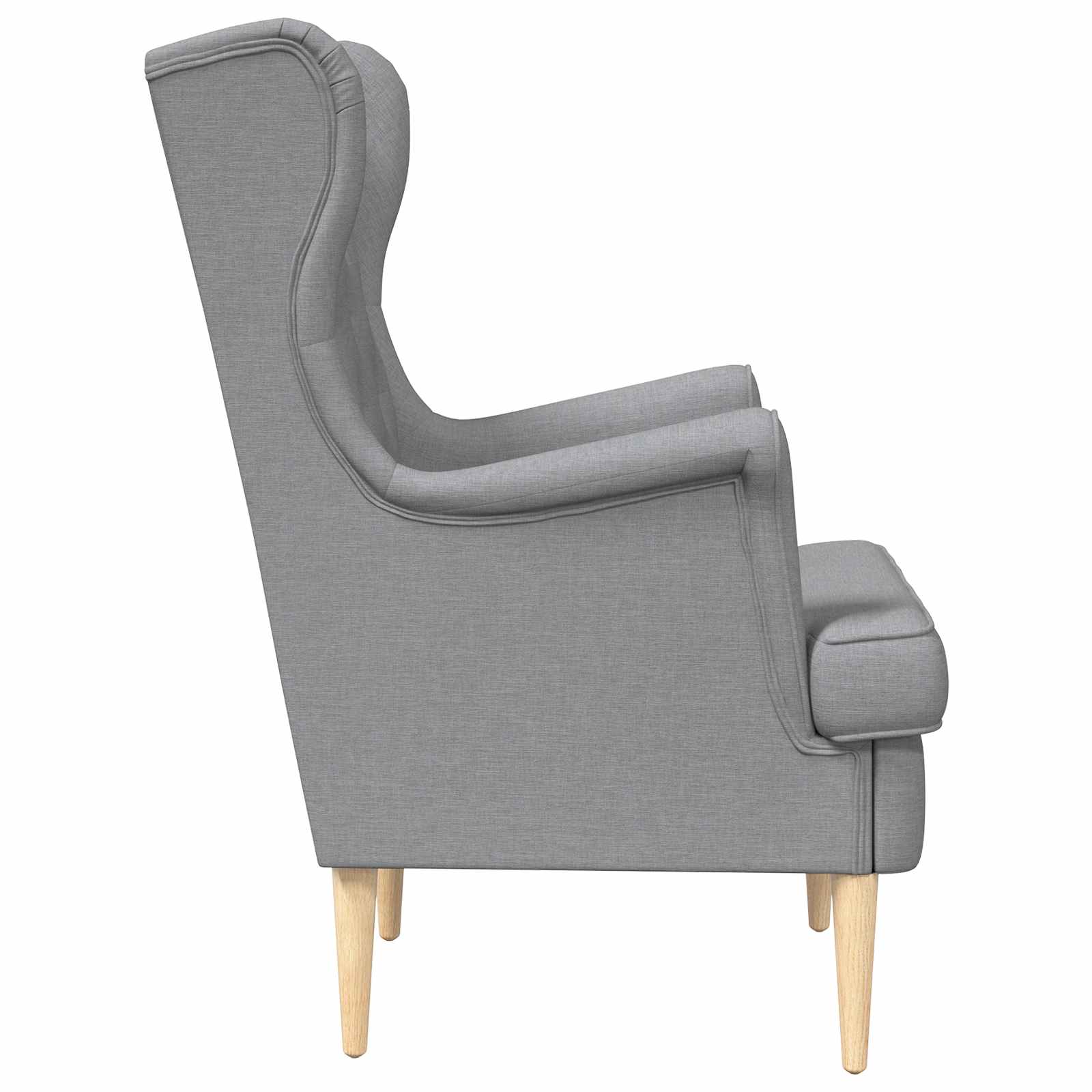 Poltrona Grigio Chiaro Tessuto