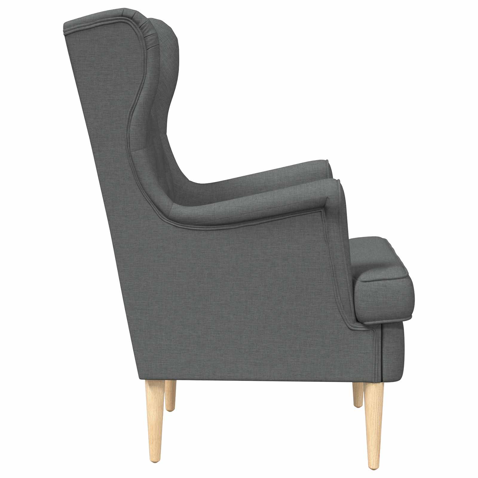 Poltrona Grigio Scuro Tessuto