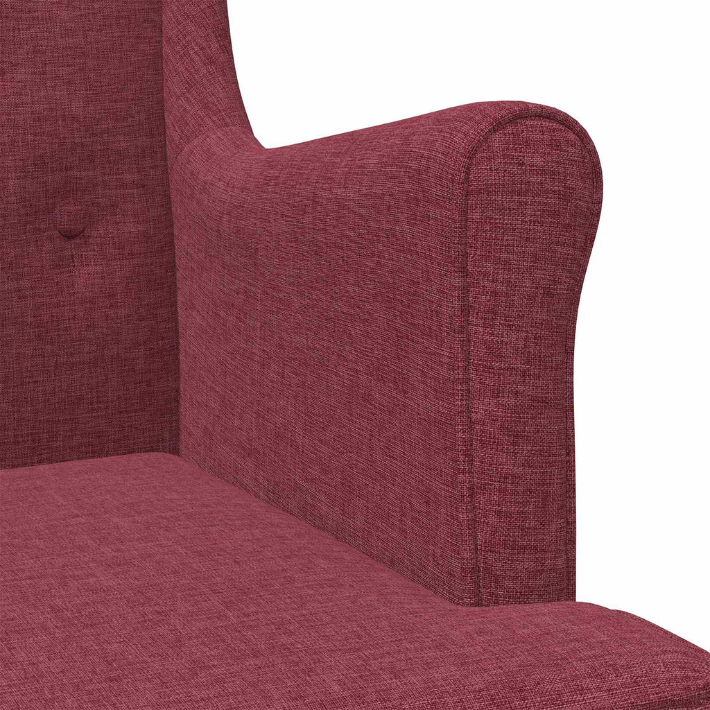 Poltrona Rosso Vino Tessuto