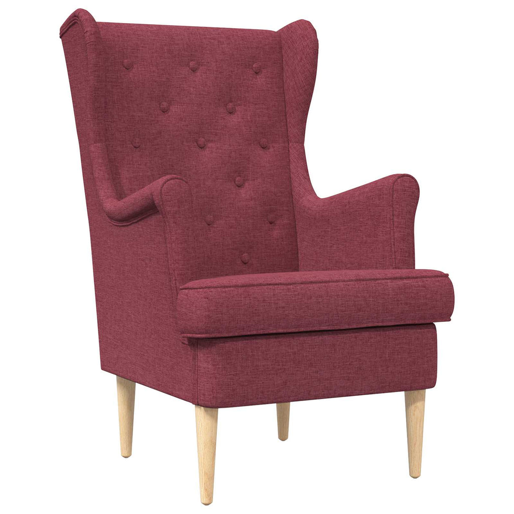 Poltrona Rosso Vino Tessuto