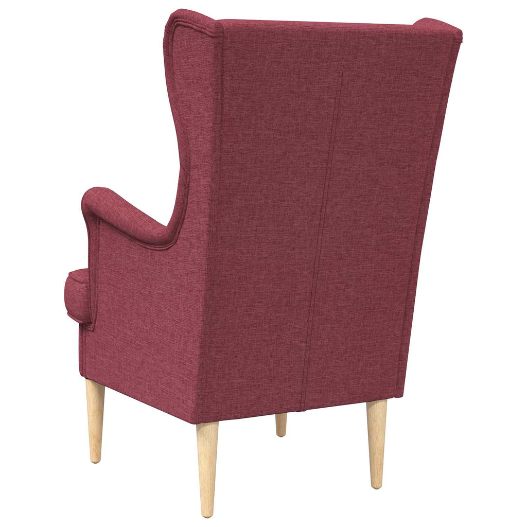 Poltrona Rosso Vino Tessuto