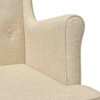 Poltrona Crema Tessuto