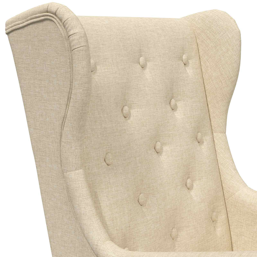 Poltrona Crema Tessuto