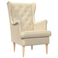 Poltrona Crema Tessuto