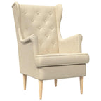 Poltrona Crema Tessuto