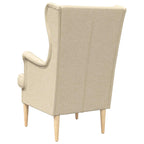 Poltrona Crema Tessuto