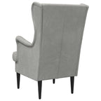 Poltrona Grigio Chiaro Velluto