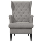 Poltrona Grigio Chiaro Velluto