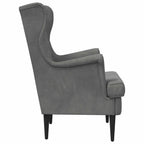 Poltrona Grigio Scuro Velluto