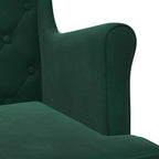 Poltrona Verde Scuro Velluto