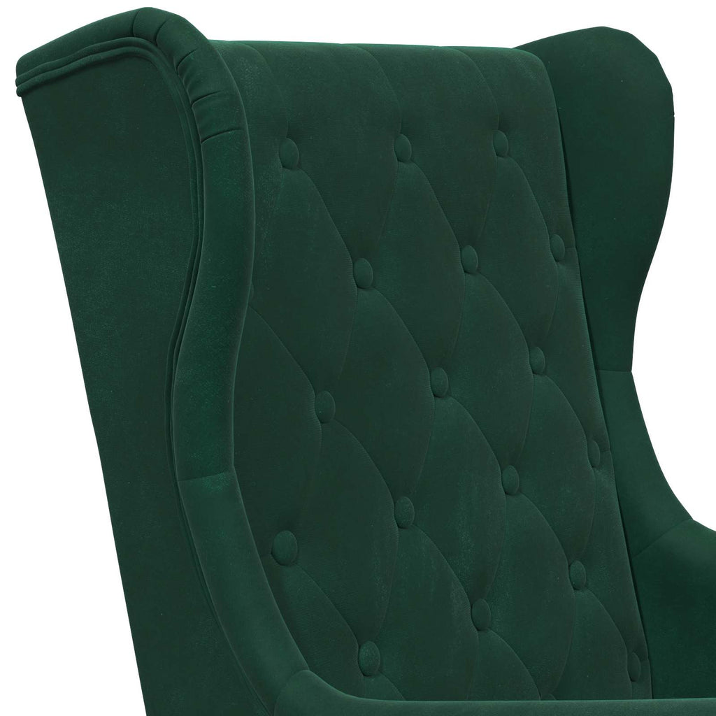 Poltrona Verde Scuro Velluto