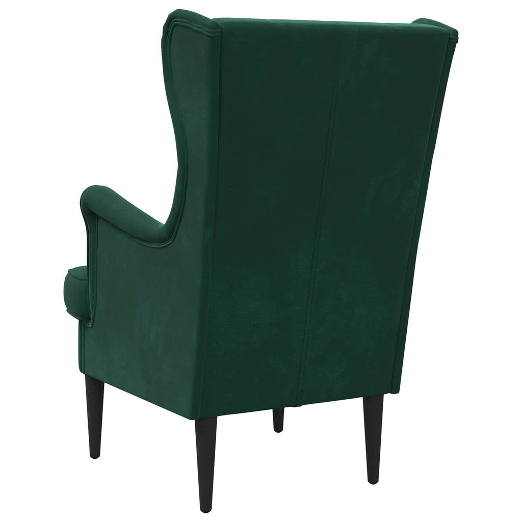 Poltrona Verde Scuro Velluto