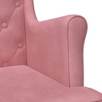 Poltrona Rosa Velluto