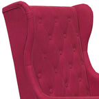 Poltrona Rosso Vino Velluto