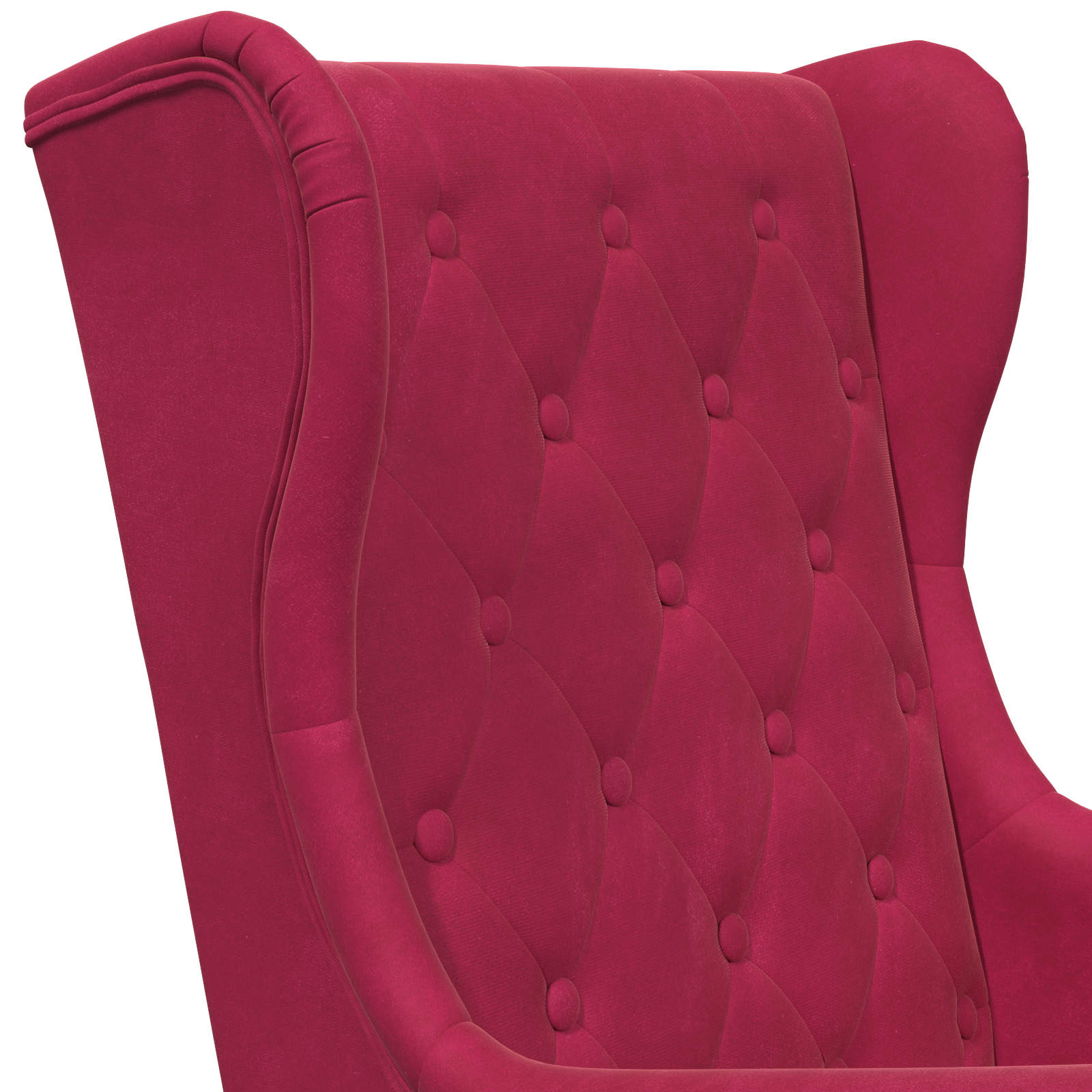 Poltrona Rosso Vino Velluto
