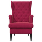 Poltrona Rosso Vino Velluto